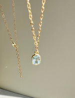 Blue Topaz Chain Necklace