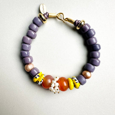 Purple Beaded Bracelet