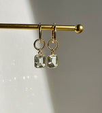 Green Amethyst Earrings