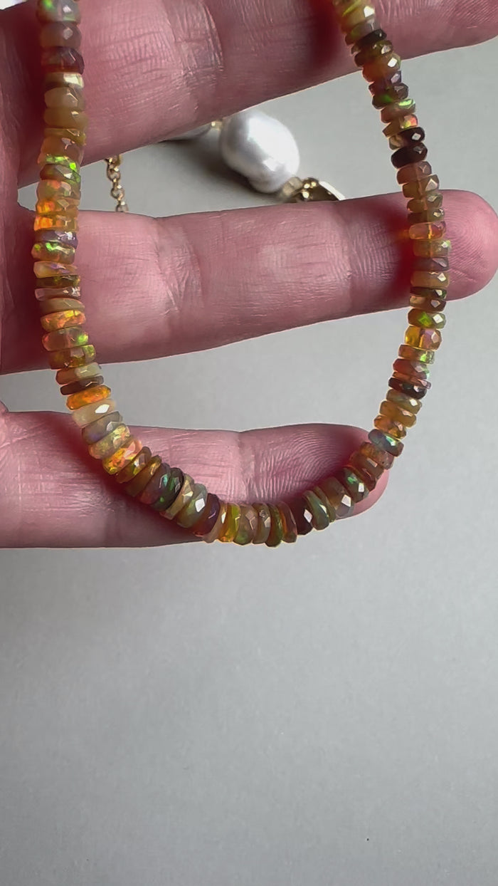 Fire Opal Necklace